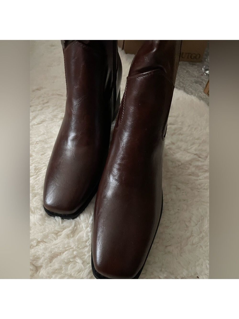 Brown Knee High Women's Boots - Picture 10 of 14